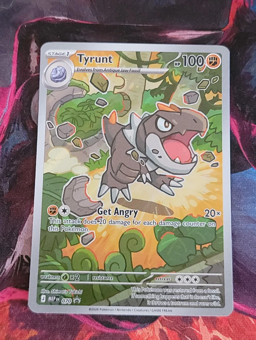 Tyrunt 070 Promo Card Prefect Order Etb Promo Full Art NM